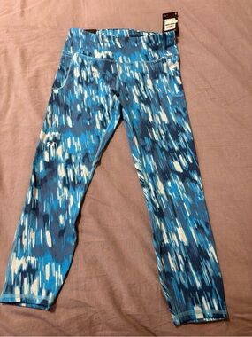 Under Armour Blue & White Patterned Leggings